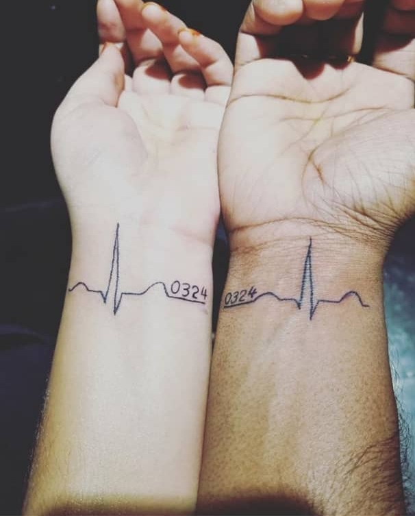 Meaningful Heartbeat Tattoo Designs with Names  couple Love tattoos  Name  tattoos  Fashion Wing  YouTube