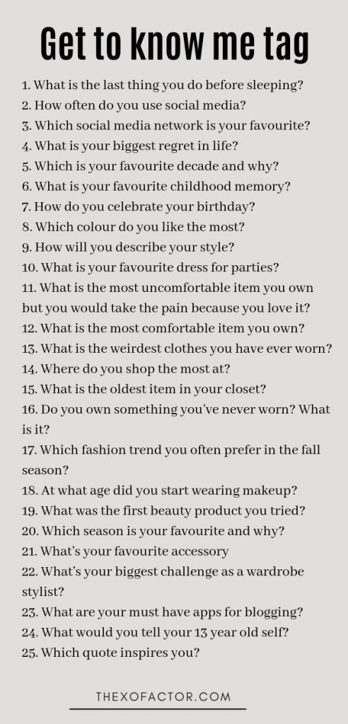 get to know me questions