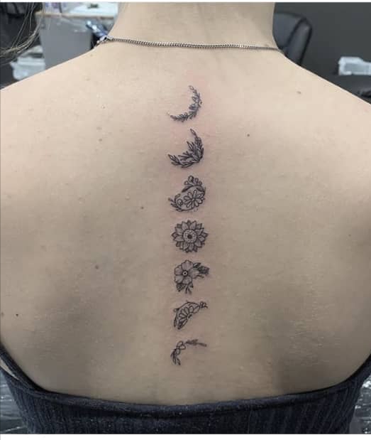 spine tattoo