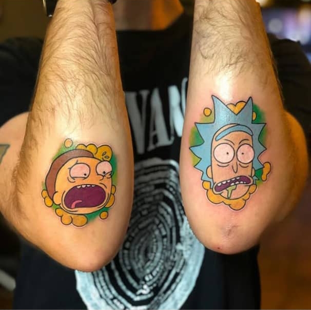 rick and morty tattoos