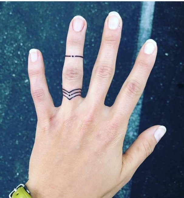 50 Matching Wedding Ring Tattoos For Couples 2023