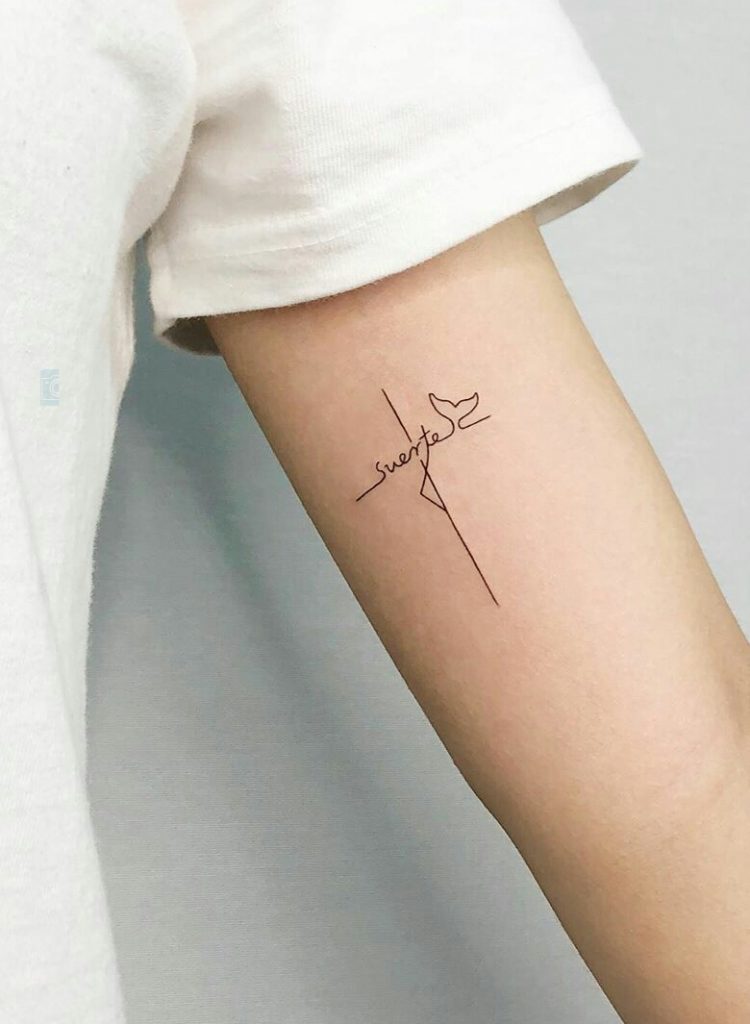 Top 79 fine line cross tattoo latest  ineteachers