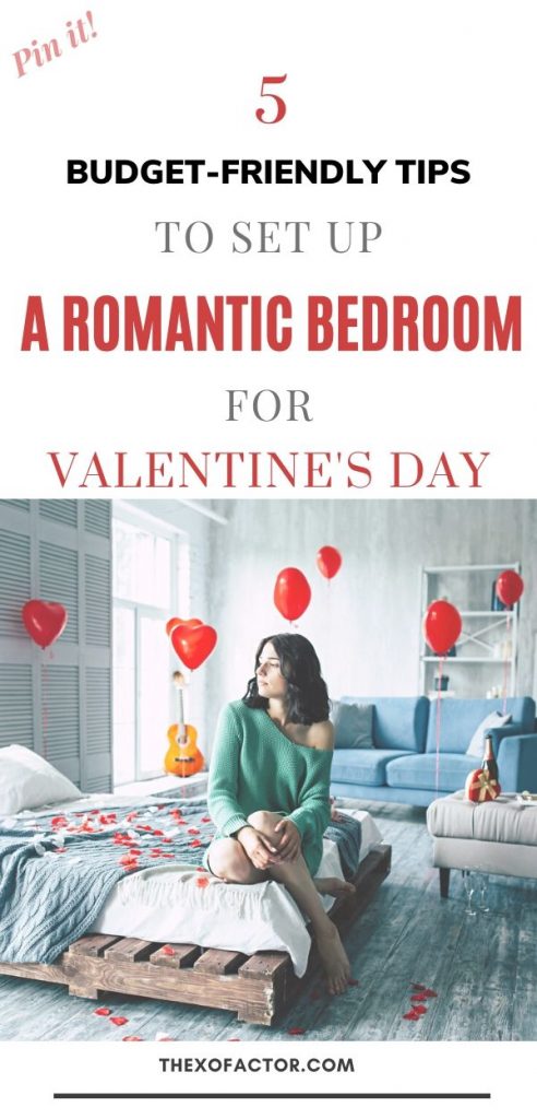 valentine's day romantic bedroom setup on a budget