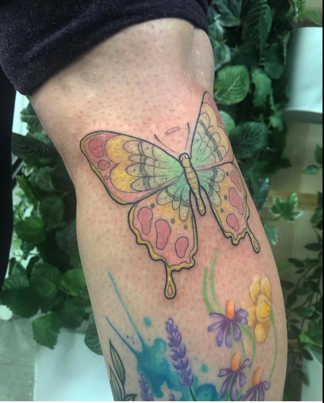 watercolor butterfly tattoos