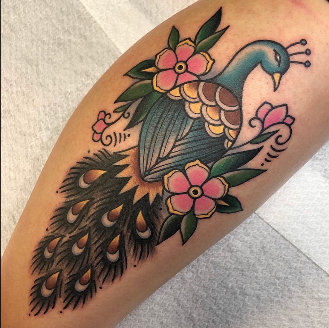 peacock tattoo