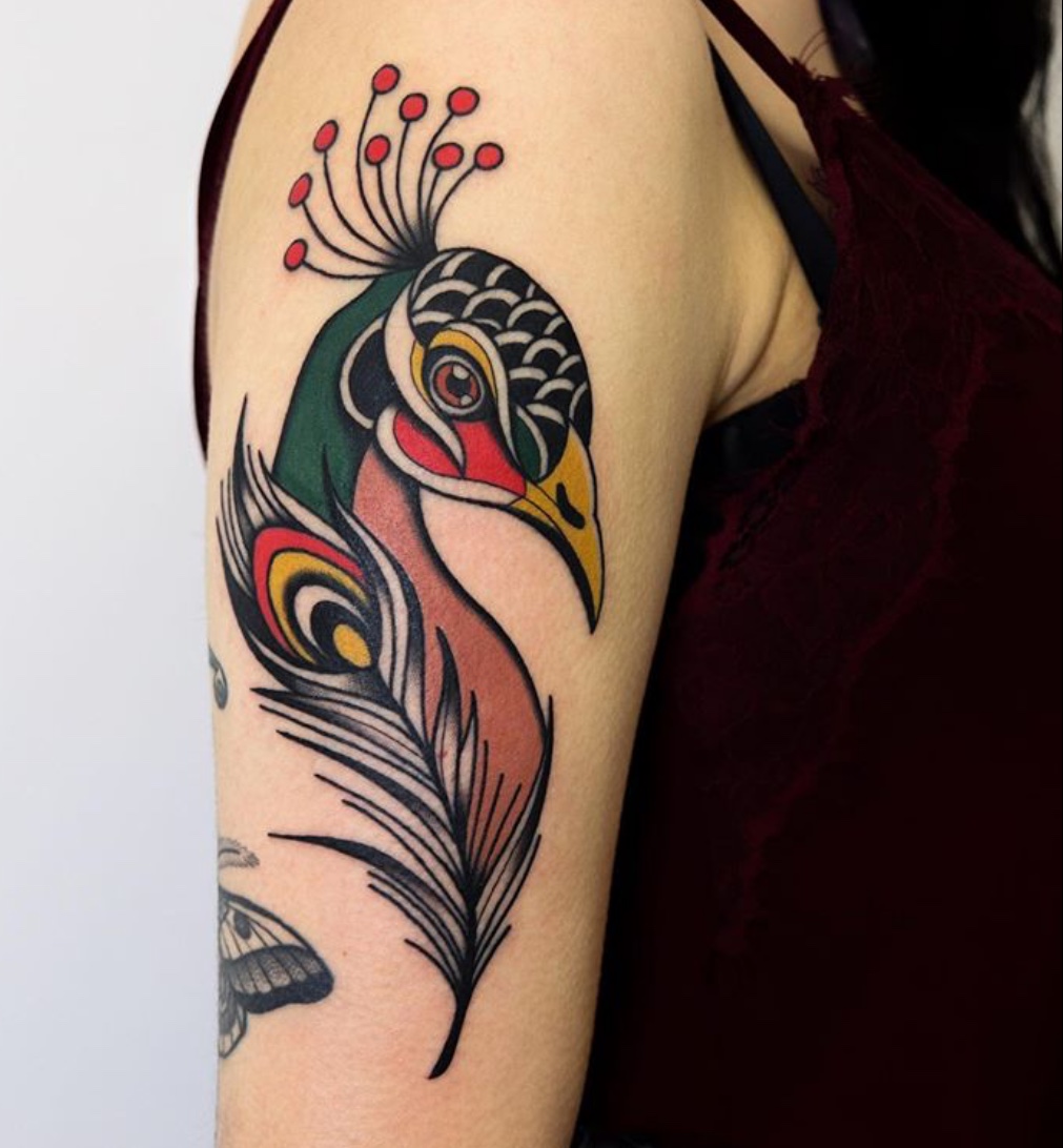 peacock tattoo