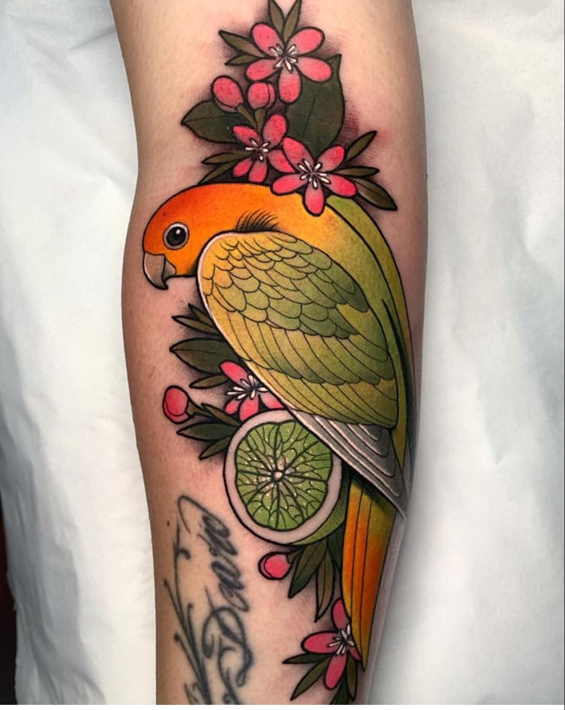 parrot tattoo