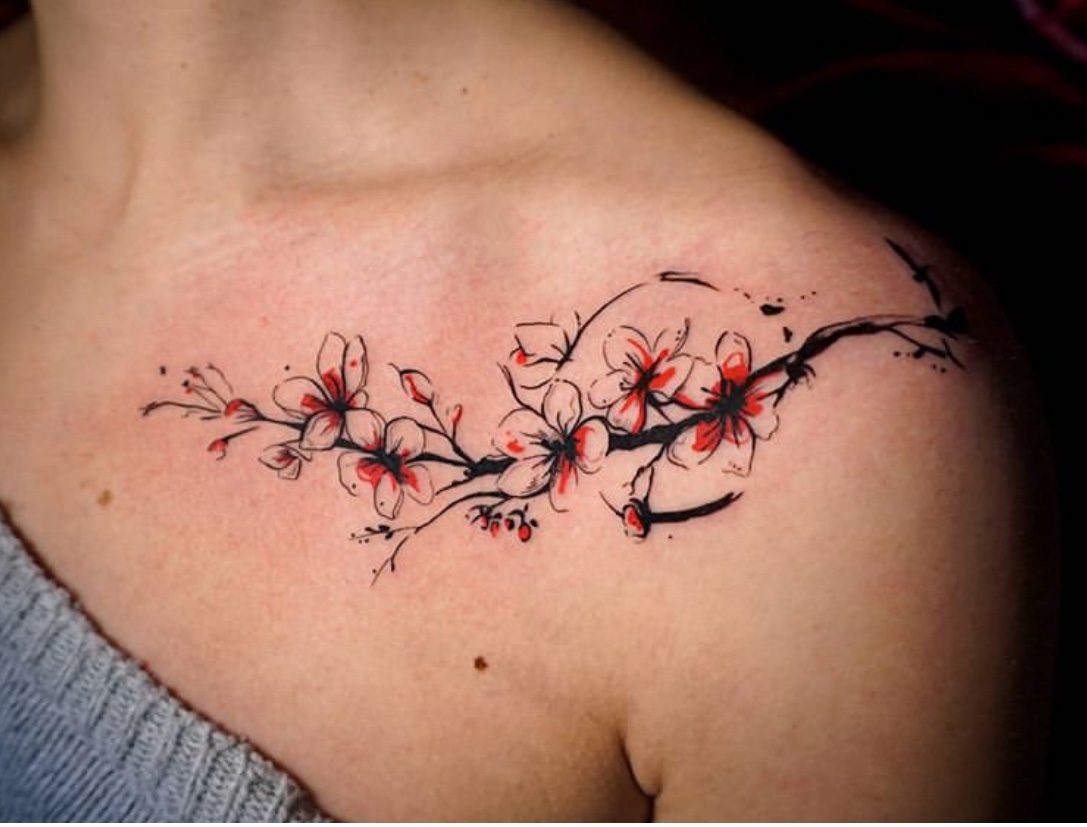 clavicle tattoo