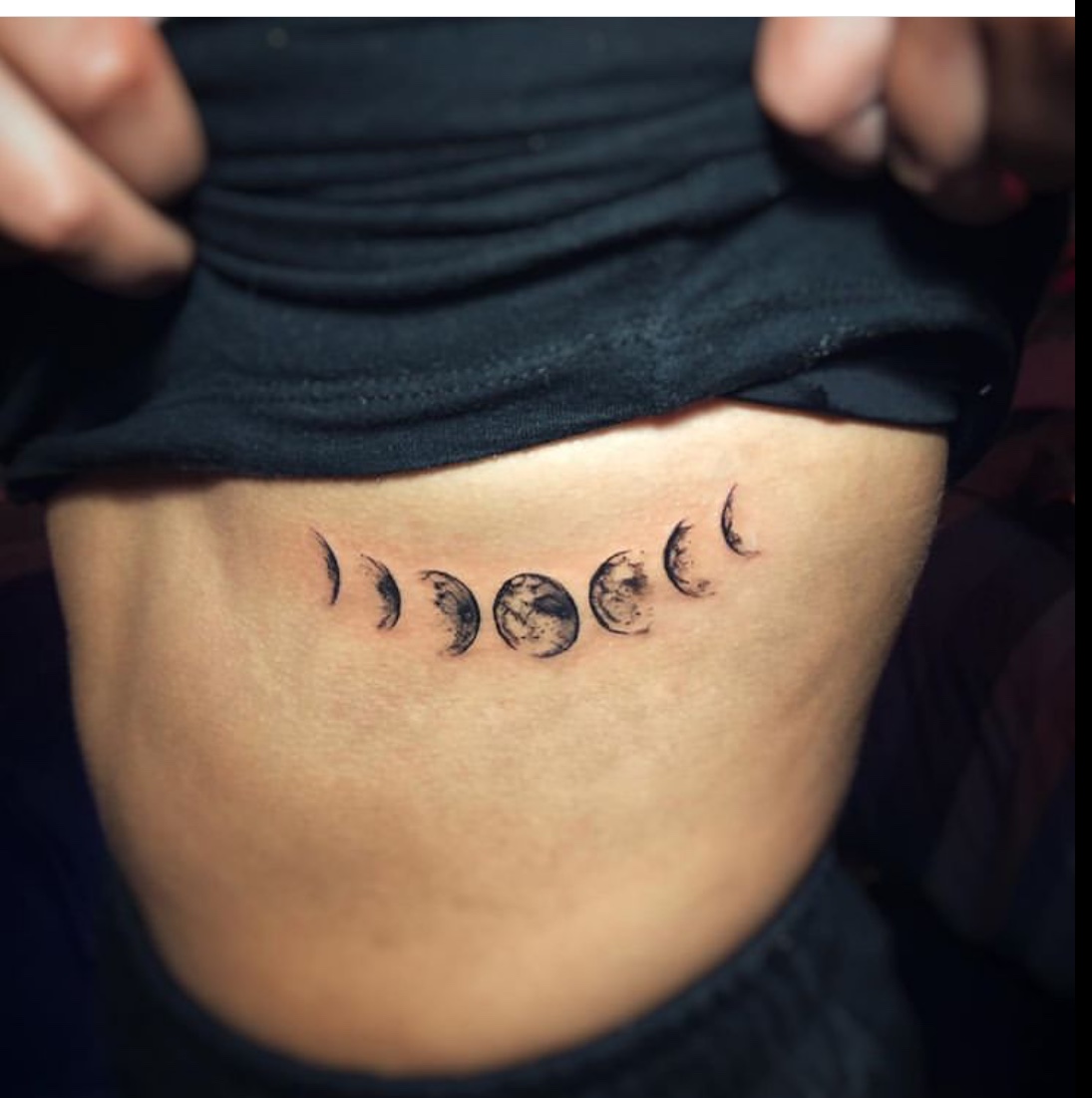 moon phases tattoo