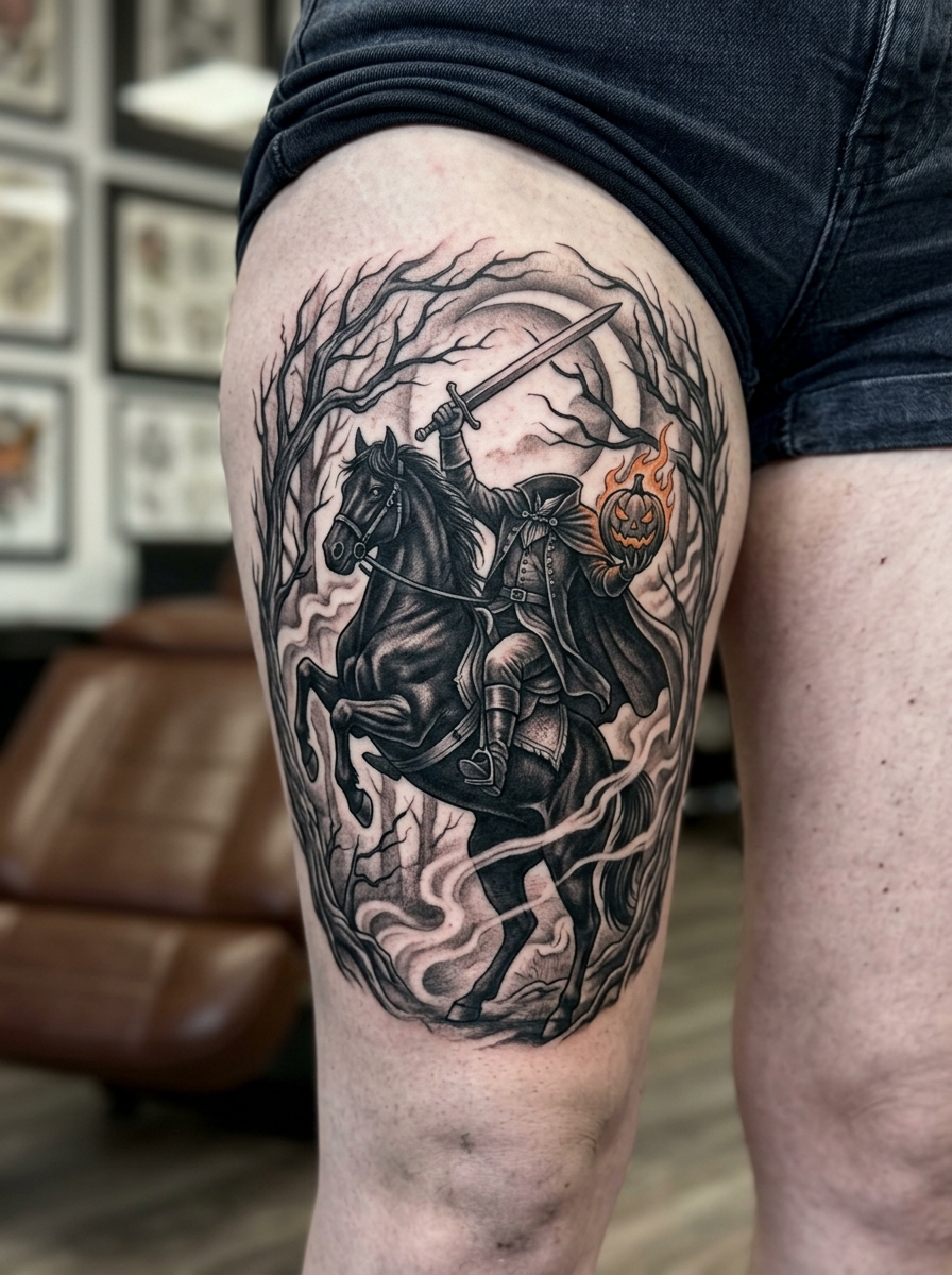 26. Headless Horseman Tattoo