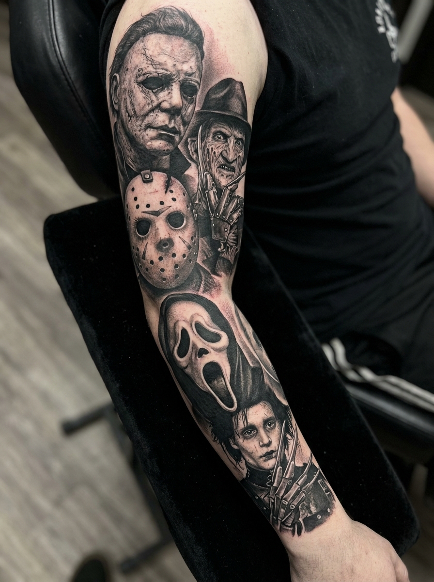 Halloween Movie Villain Tattoo