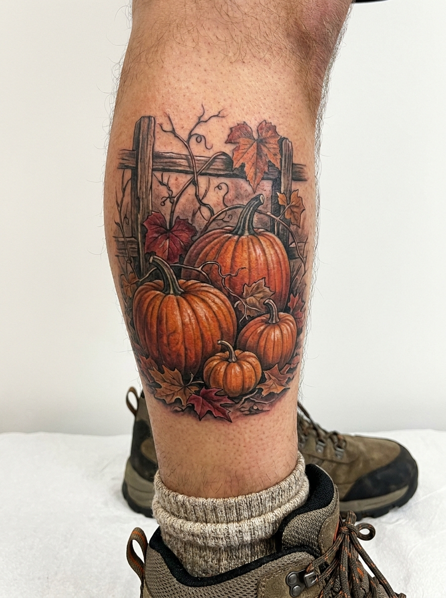 Pumpkin Patch Tattoo