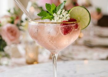 Fermented Pink Gin And Tonic Cocktail