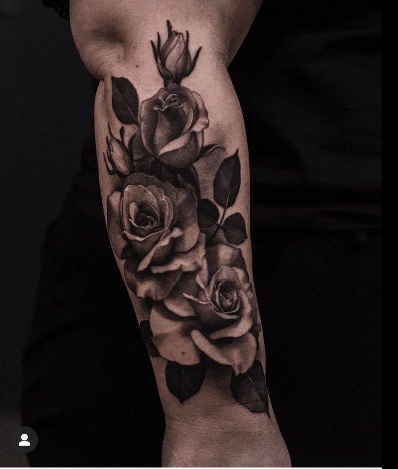 20+ Beautiful Rose Flower Tattoo Designs - The XO Factor