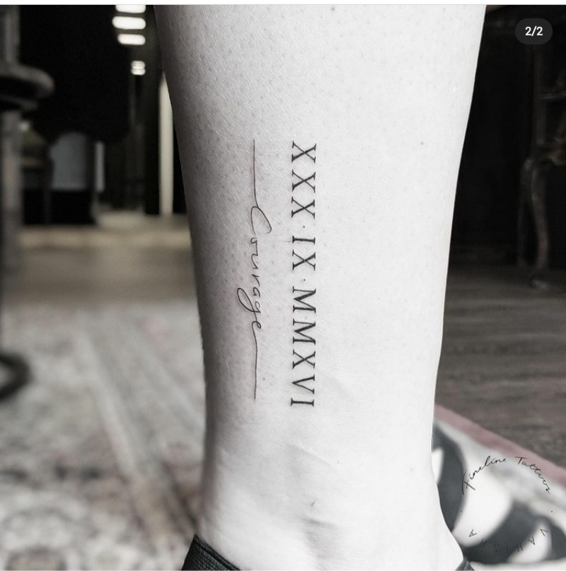 roman numerals tattoos