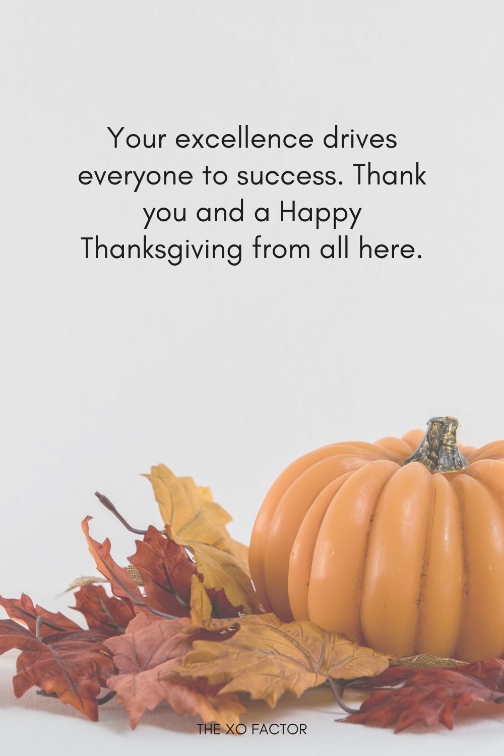 Your excellence drives everyone to success. Thank you and a Happy Thanksgiving from all here.