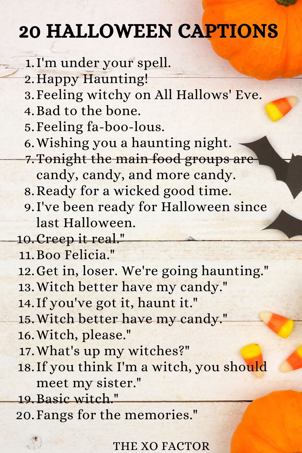 20 halloween captions