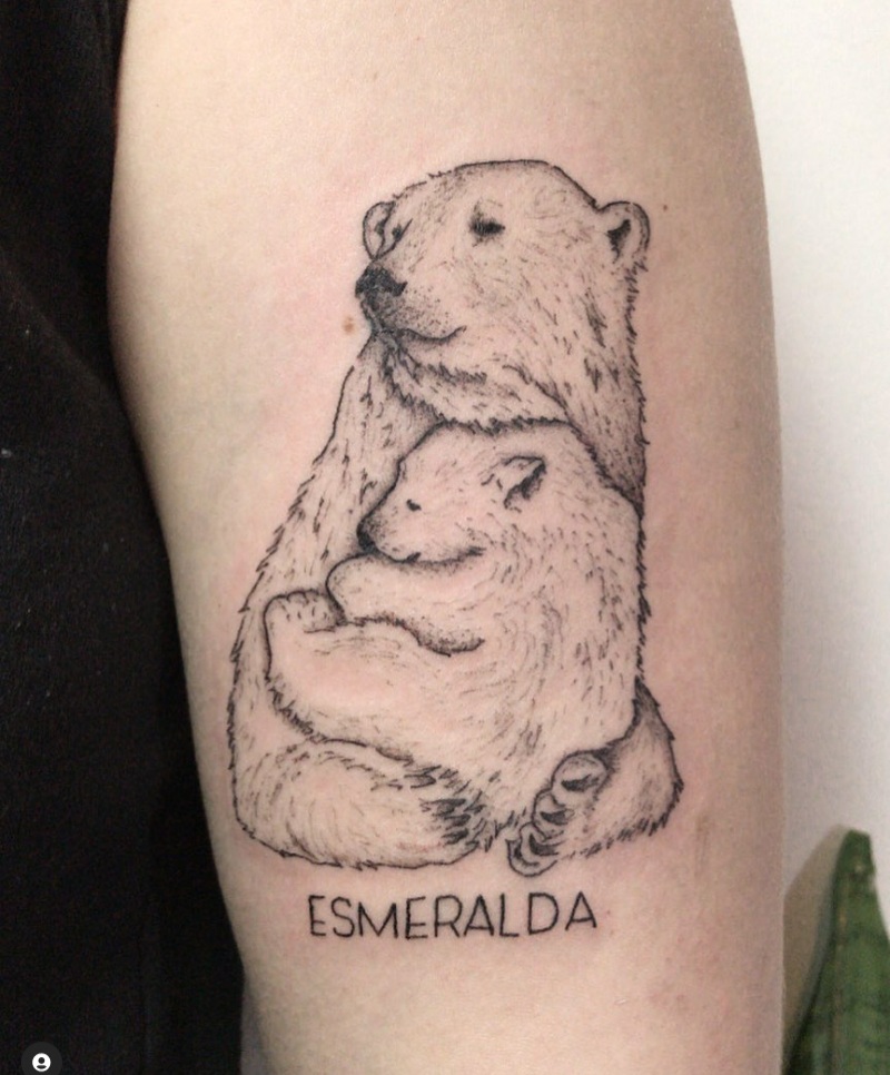 polar bear tattoo designs