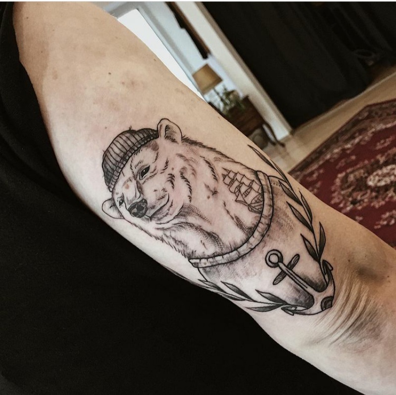 polar bear tattoo designs