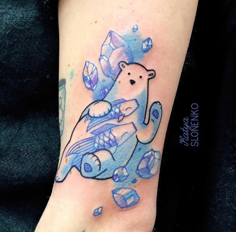 polar bear tattoo designs