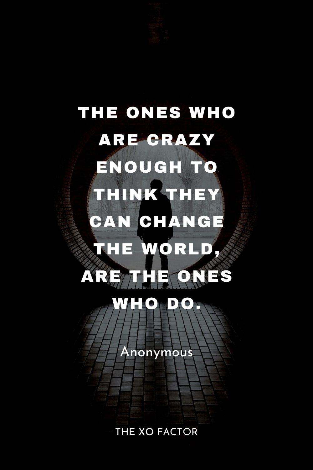 The ones who are crazy enough to think they can change the world, are the ones who do.