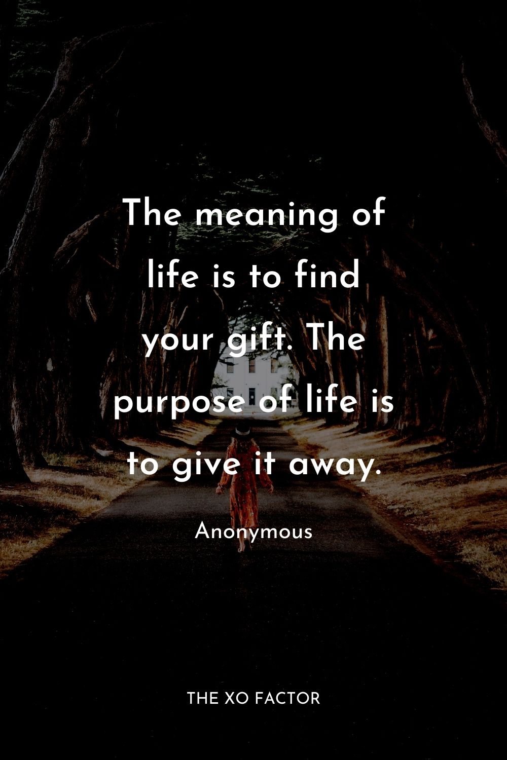 The meaning of life is to find your gift. The purpose of life is to give it away.