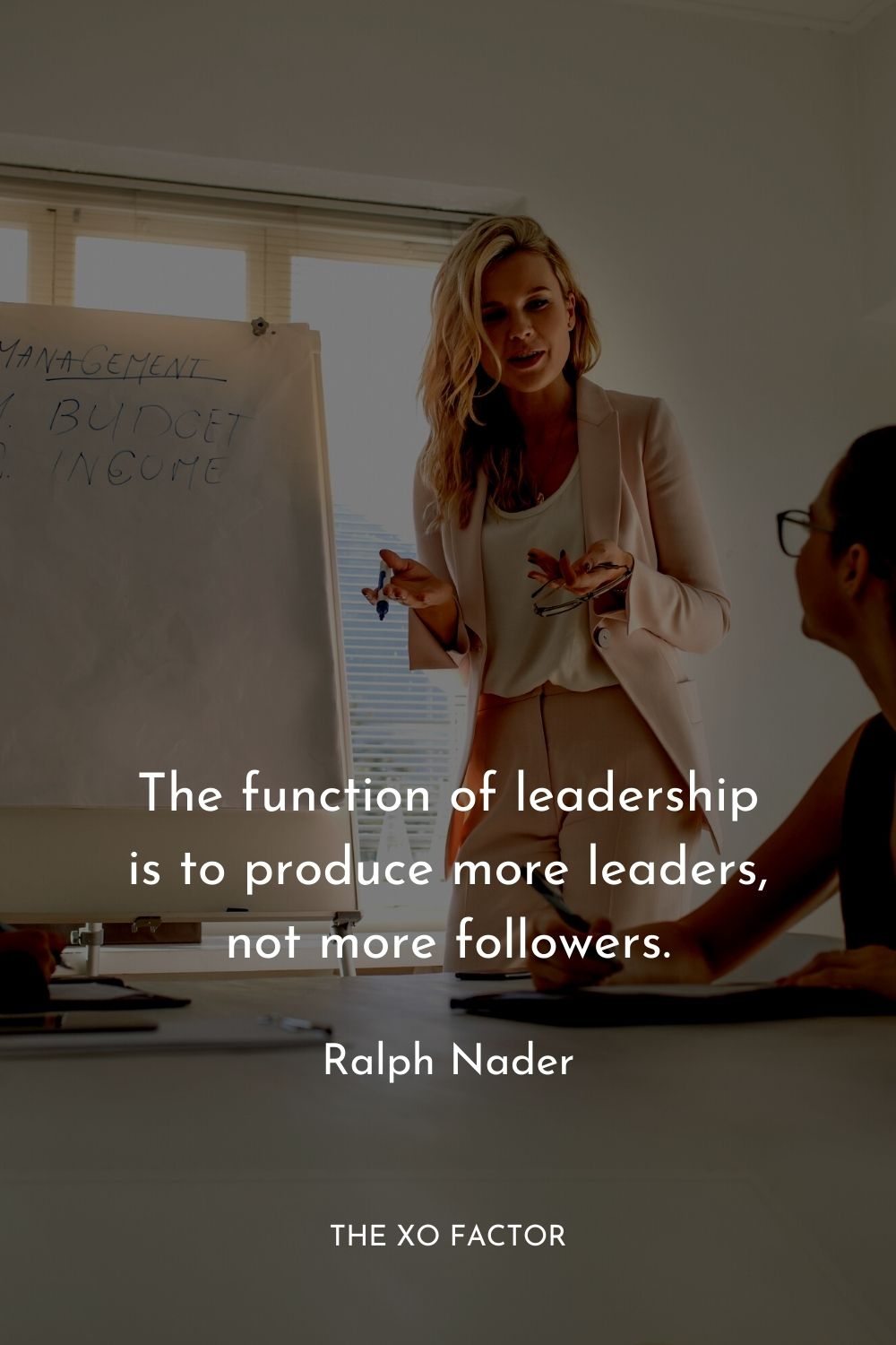 The function of leadership is to produce more leaders, not more followers.