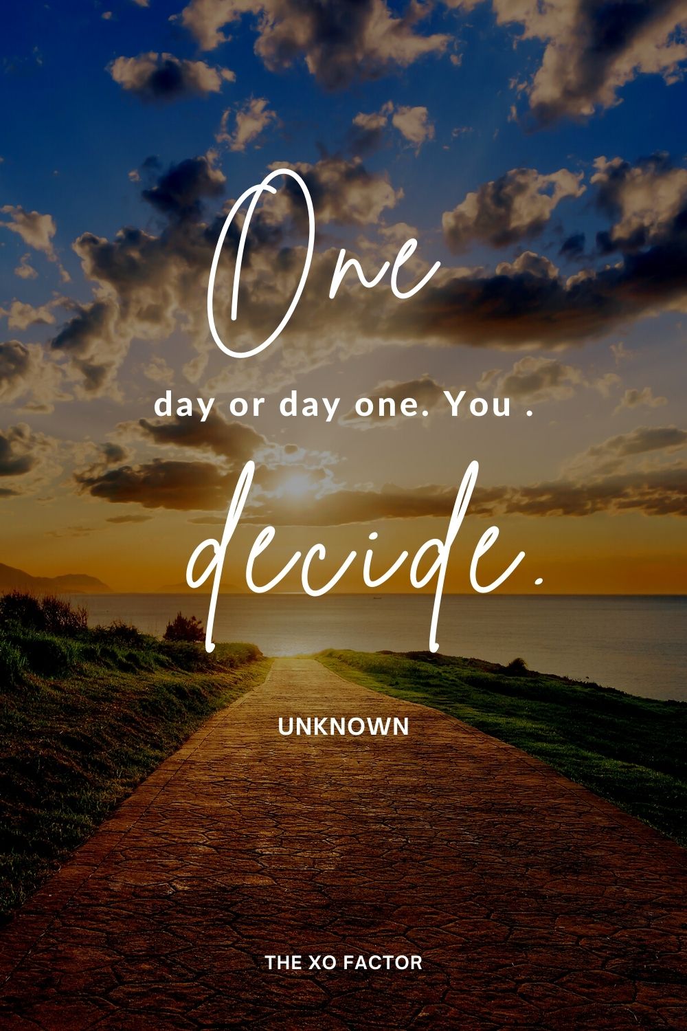One day or day one. You decide.  change quotes