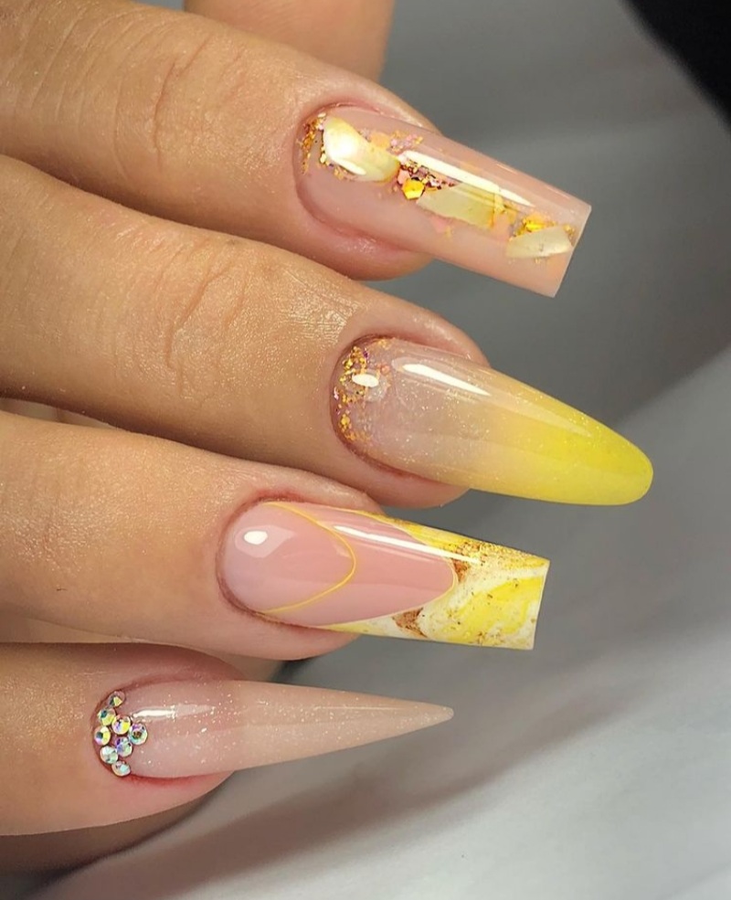 Yellow Nail Designs