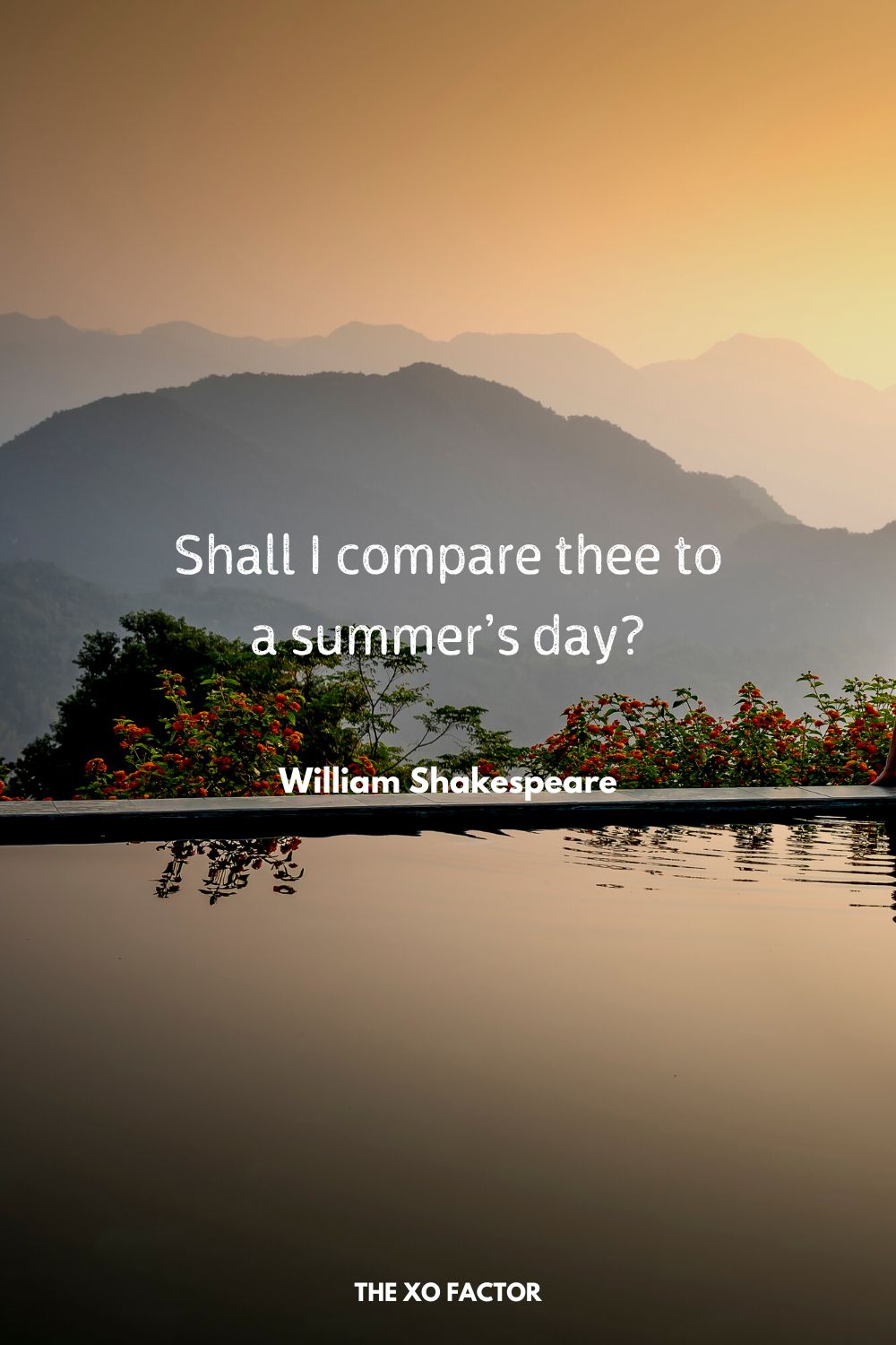 Shall I compare thee to a summer’s day?