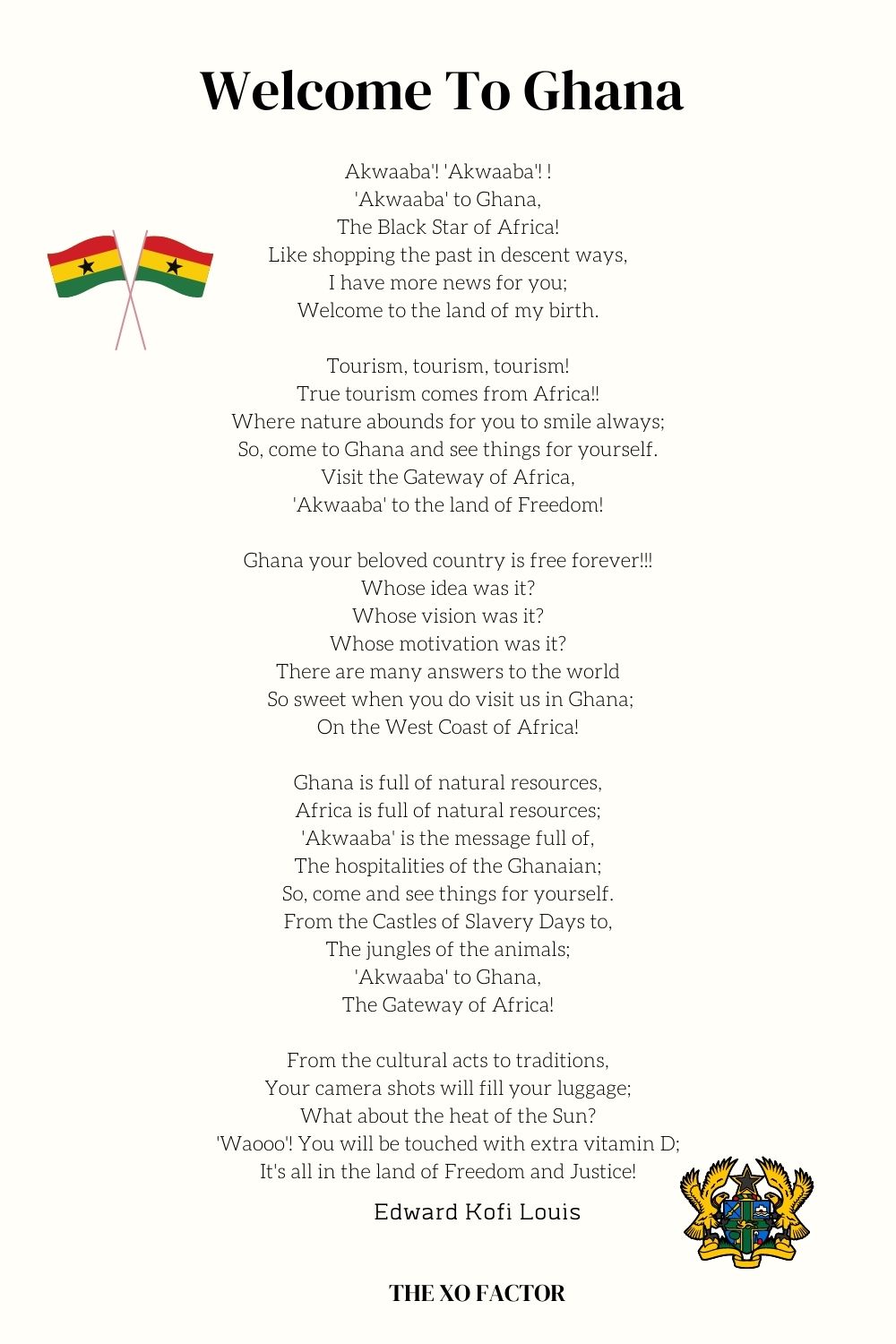 Welcome To Ghana by Edward Kofi Louis Poems about Ghana