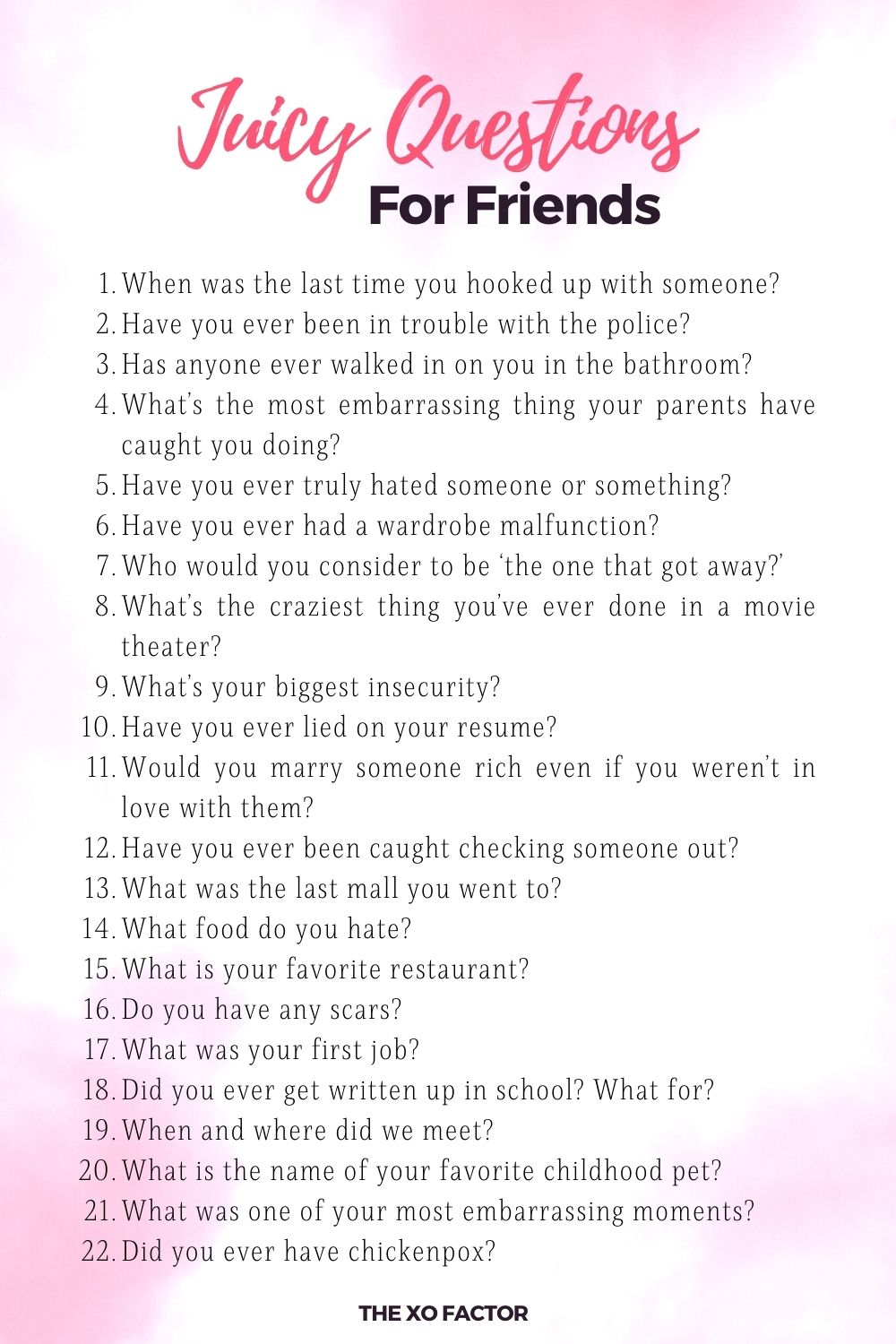 Fun Juicy Questions To Ask