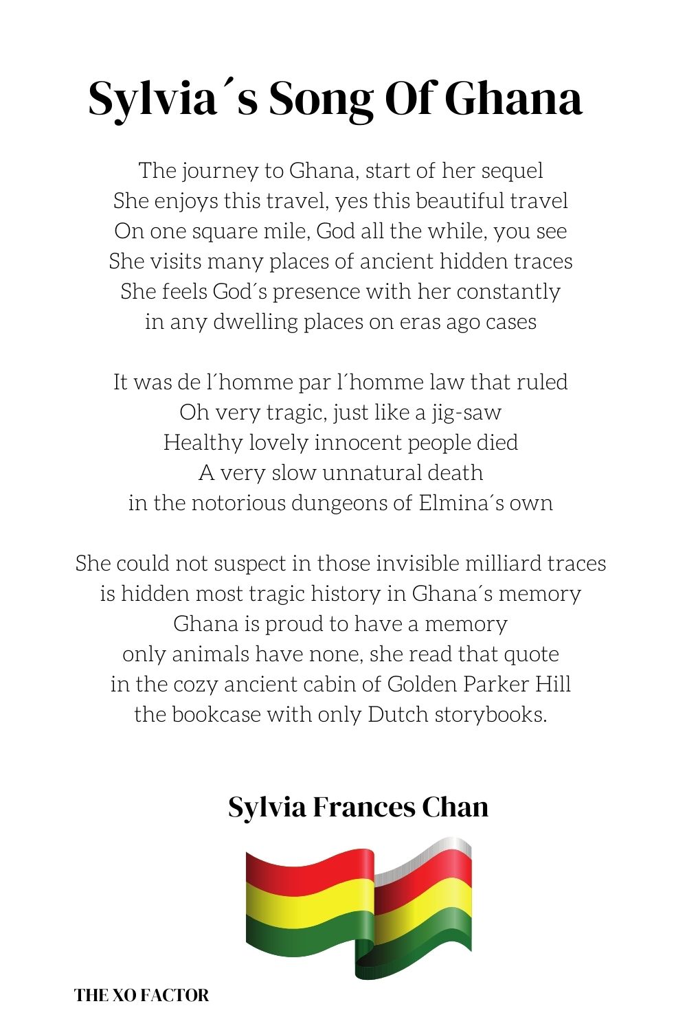Sylvia´s Song Of Ghana by Sylvia Frances Chan