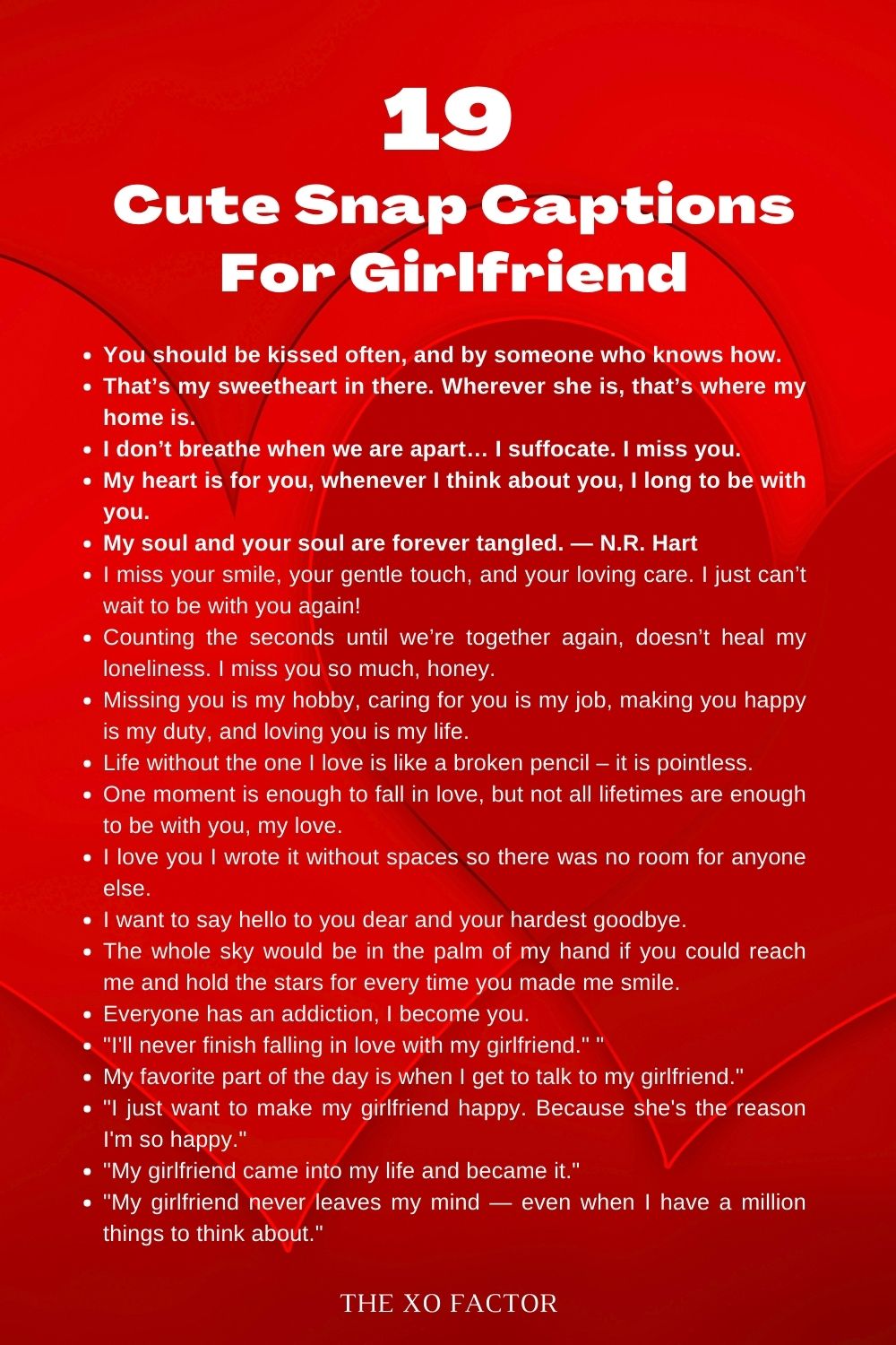 Cute snap captions for girlfriend