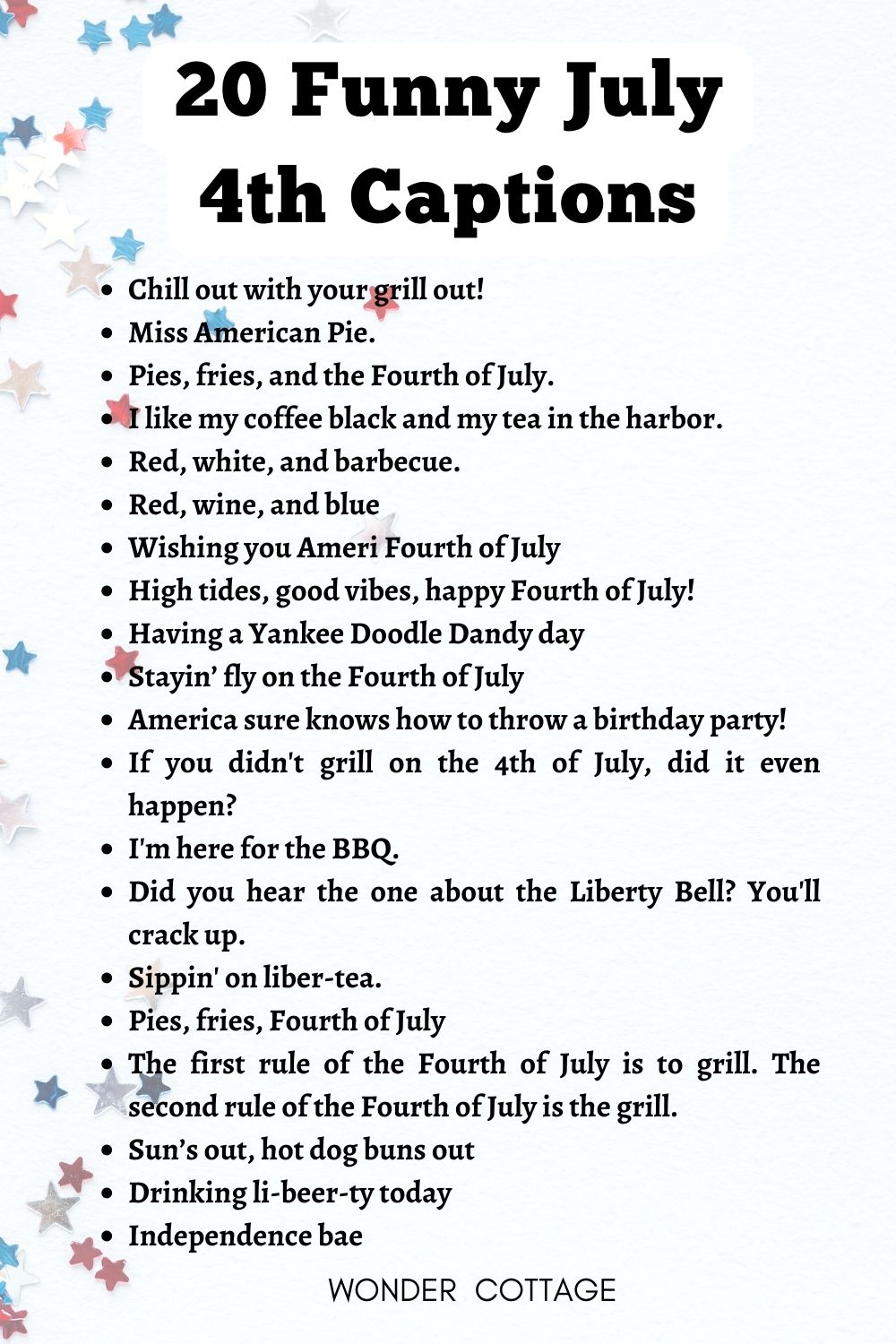 20 Funny July 4th Captions