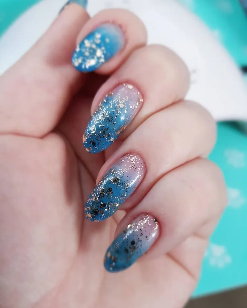 Blue Wedding Nails