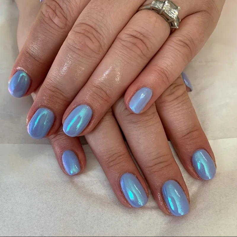 Blue Wedding Nails