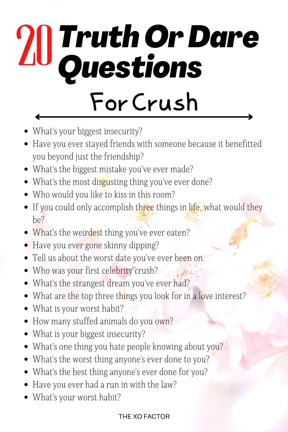 Truth Or Dare Questions For Crush