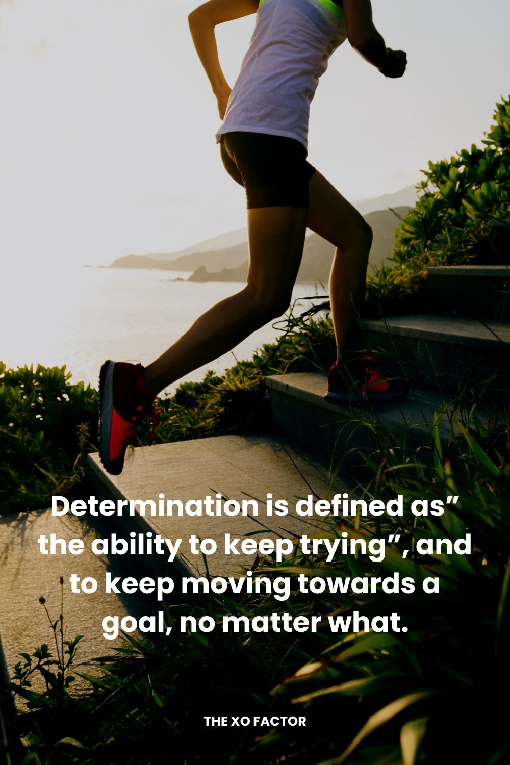 Determination is defined as” the ability to keep trying”, and to keep moving towards a goal, no matter what.