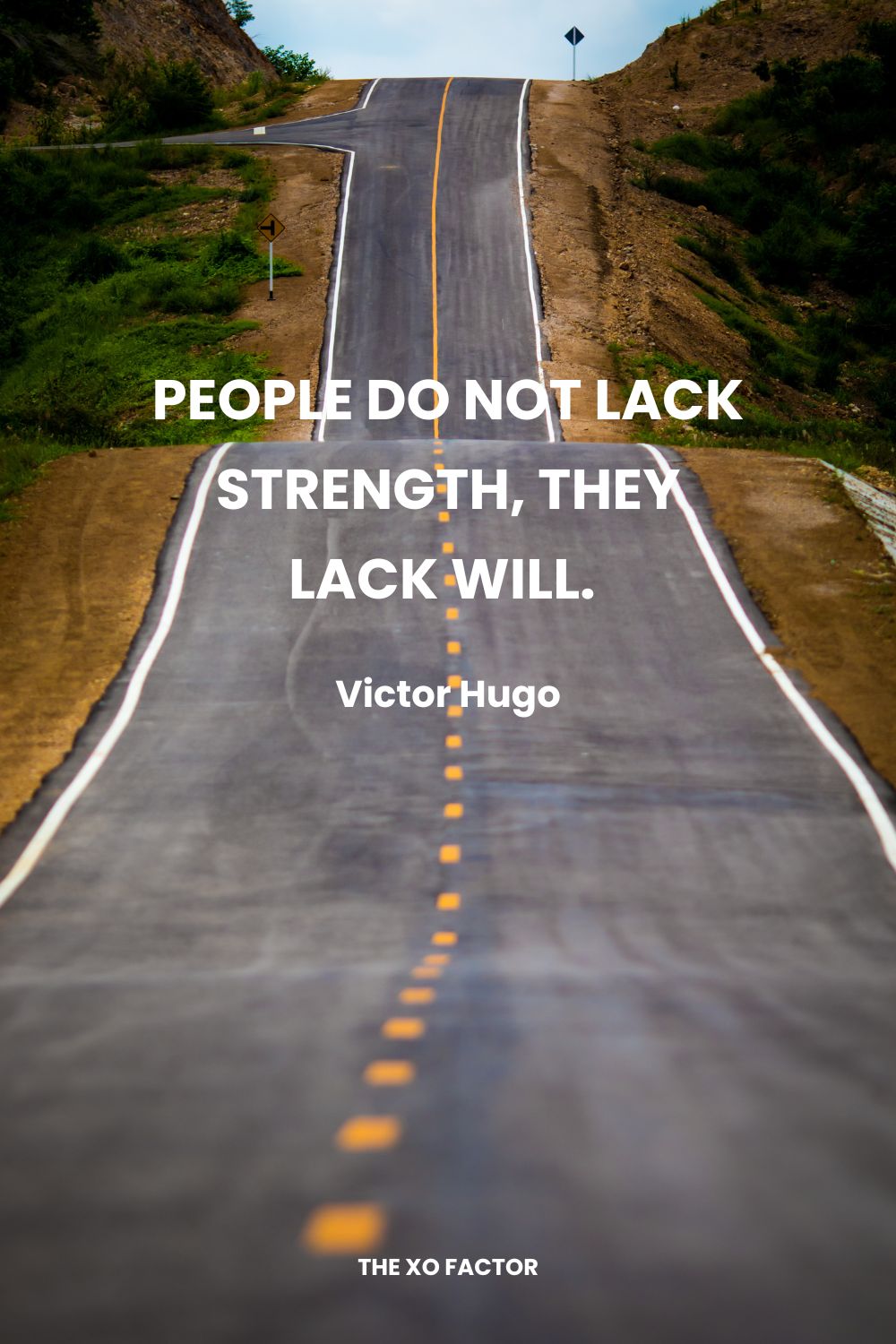 People do not lack strength, they lack will.  Victor Hugo Determination Quotes