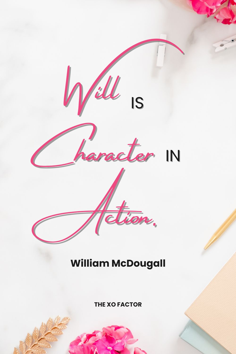 Will is character in action. William McDougall