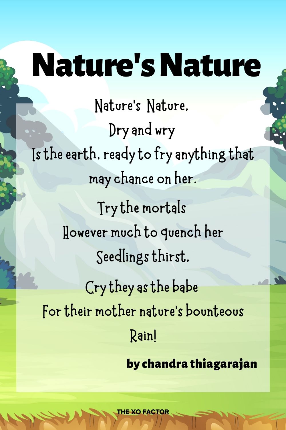 Nature's Nature Poem by chandra thiagarajan