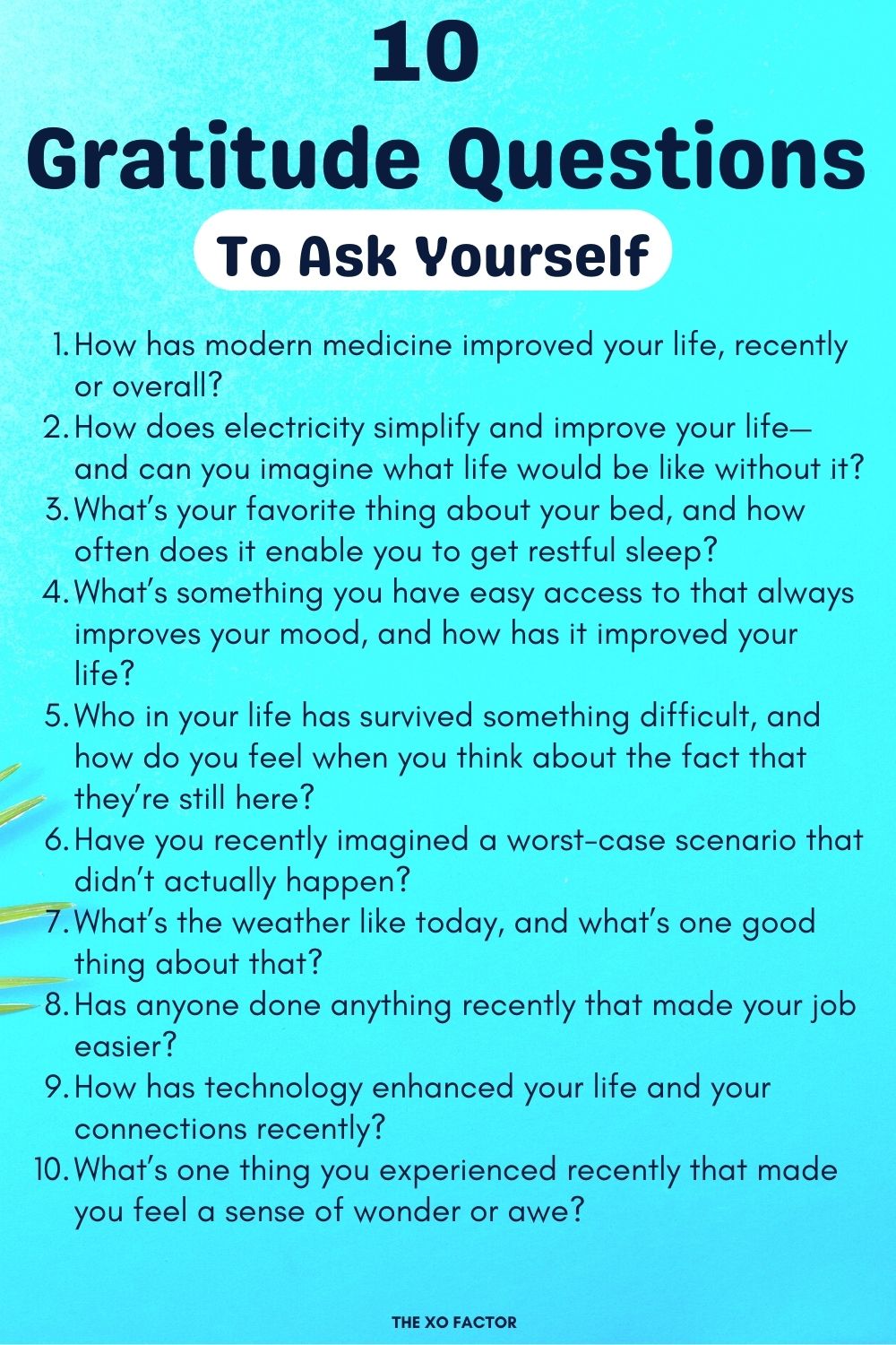 Gratitude questions to ask yourself