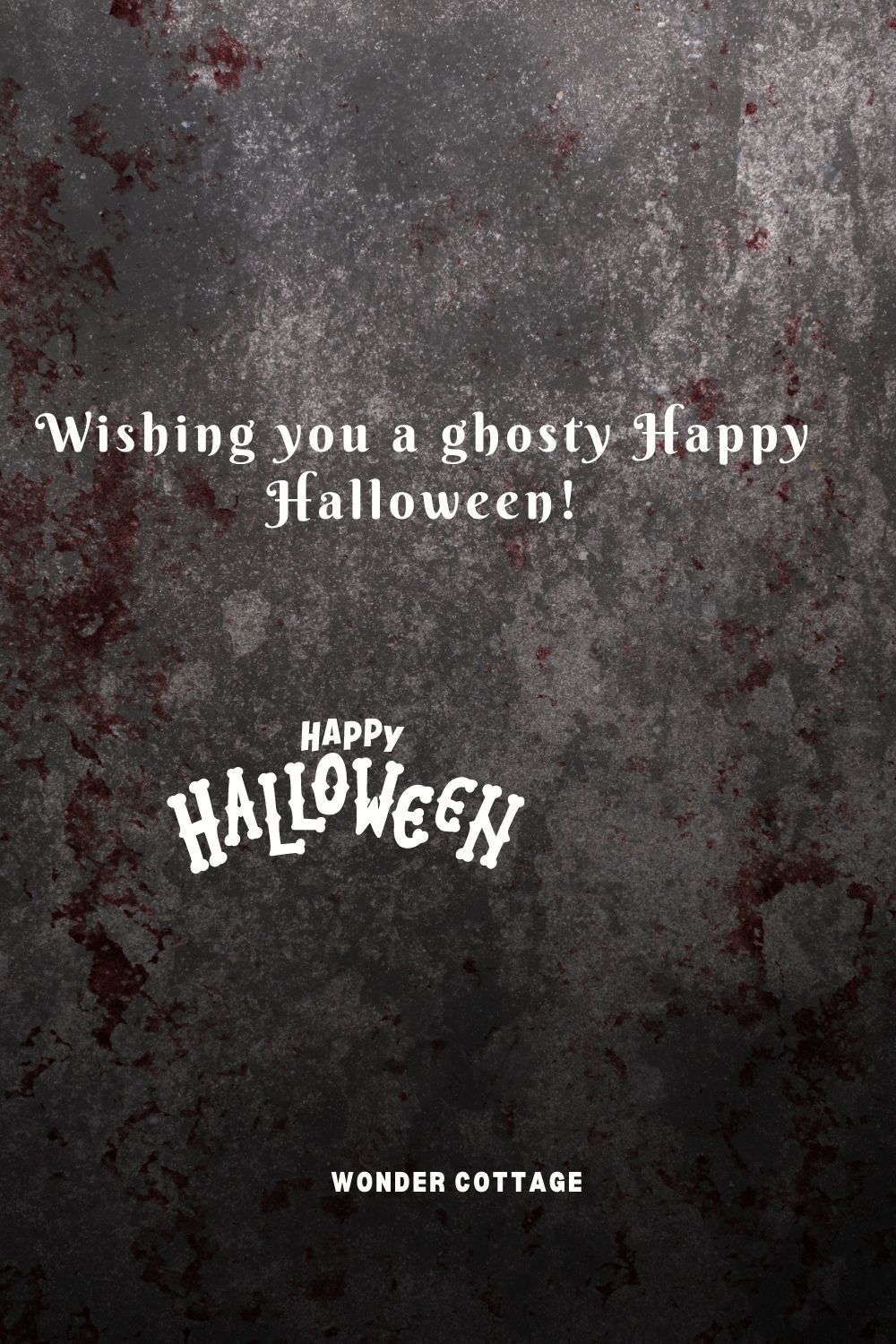 Wishing you a ghosty Happy Halloween!