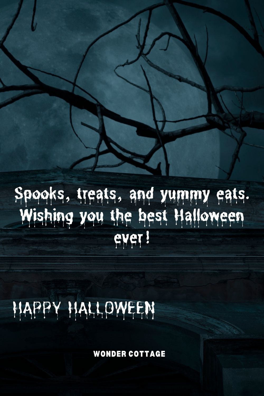 Spooks, treats, and yummy eats. Wishing you the best Halloween ever!
