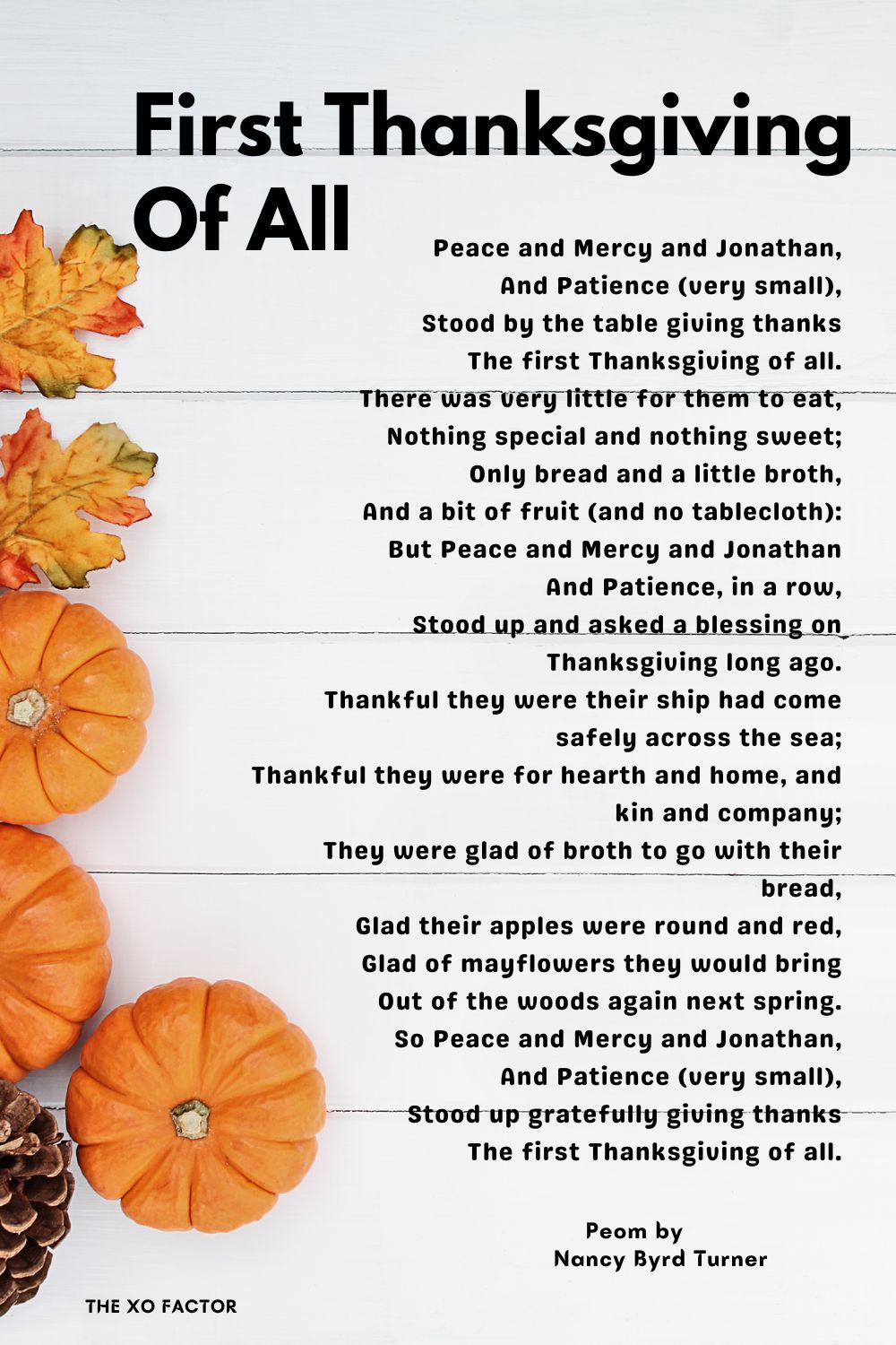 First Thanksgiving Of All Poem