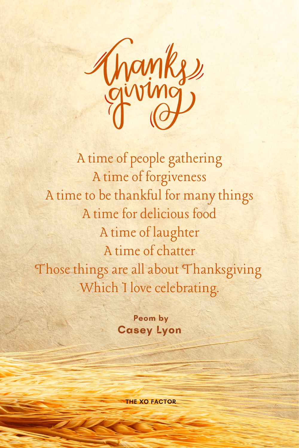 Welcome poems for thanksgiving