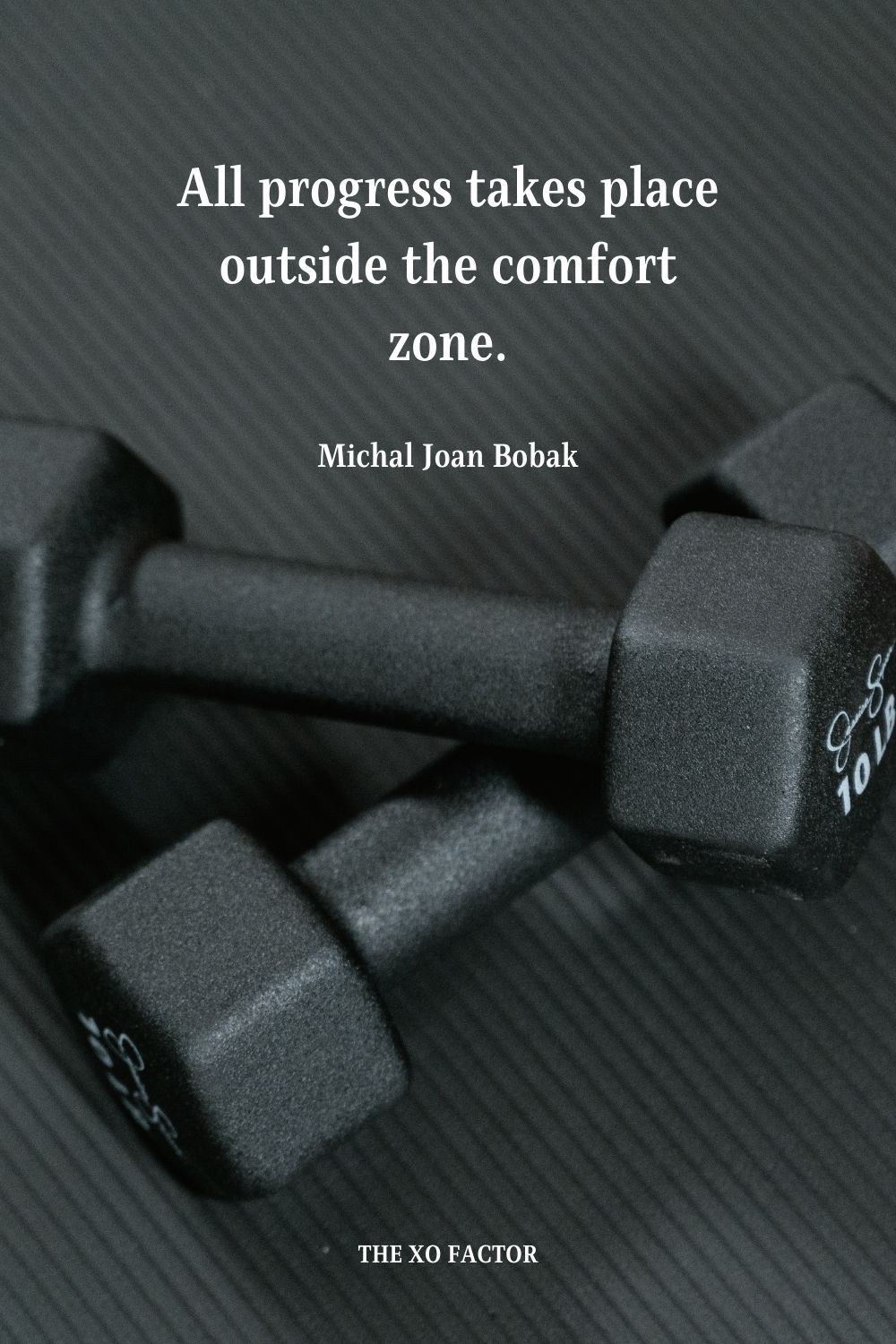 All progress takes place outside the comfort zone. Michal Joan Bobak
