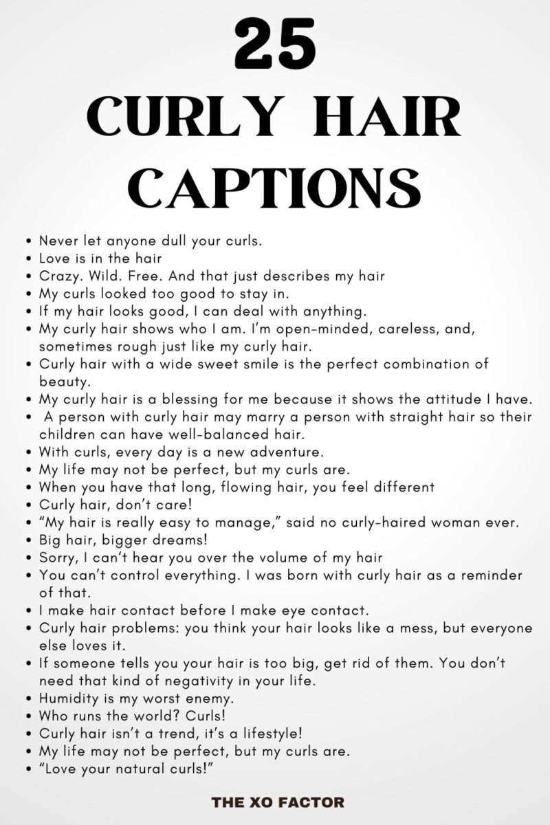 Over 200 Cute Hair Captions The XO Factor