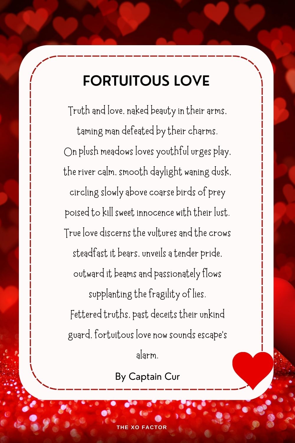 Fortuitous Love Poem by Captain Cur